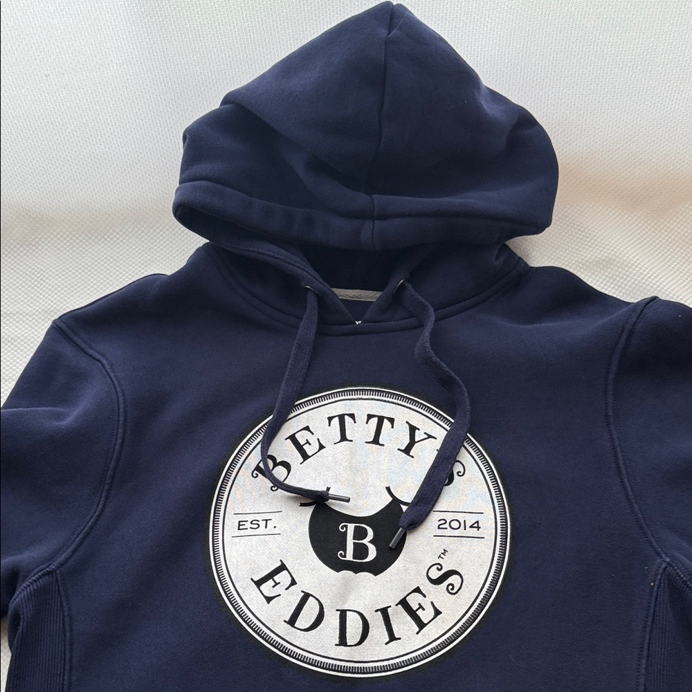 Berry’s Eddies - Sport-Tek Navy Hoodie with White Logo - Small